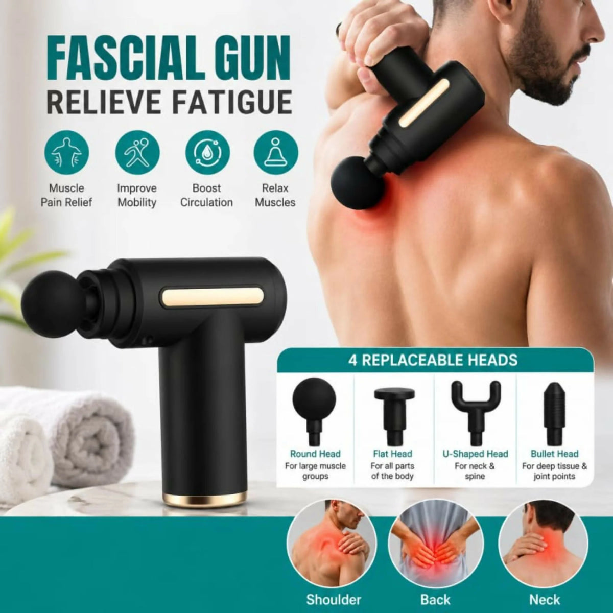 4 in 1 DeepRelief Massage Gun™