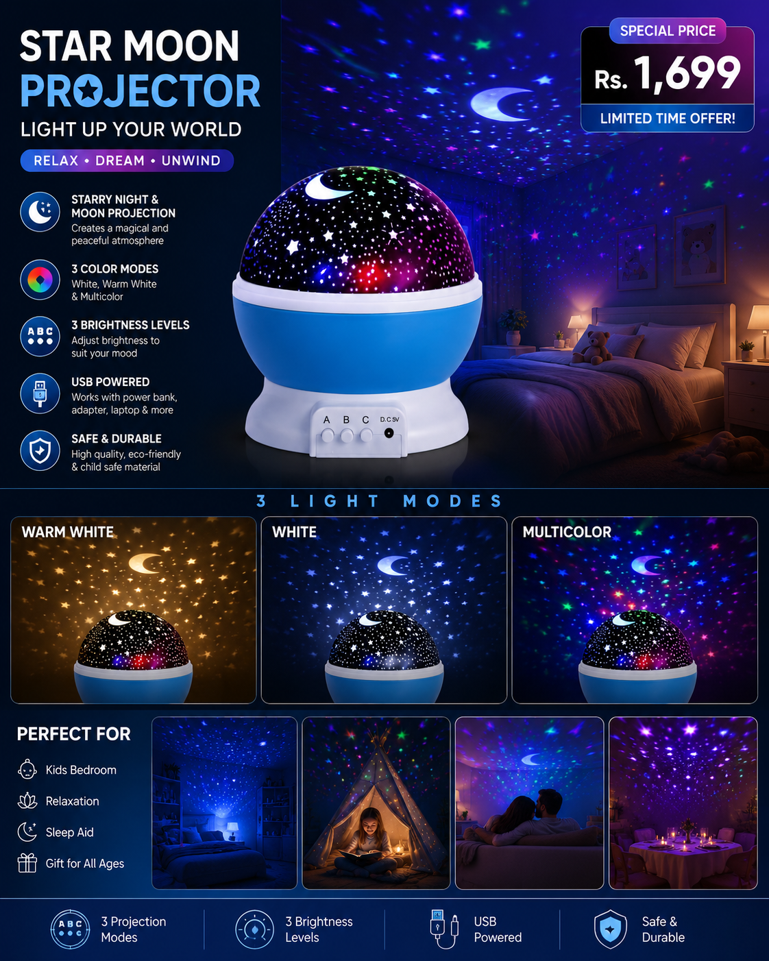 Star Moon Projector™