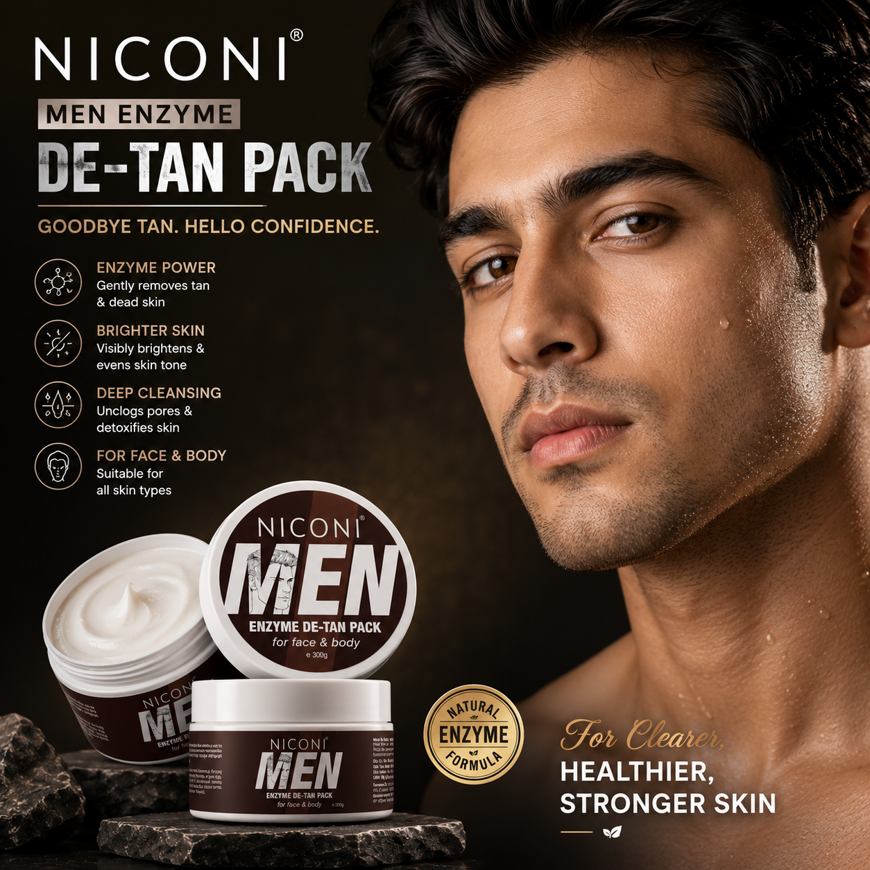 Niconi Men Enzyme De-Tan Pack™