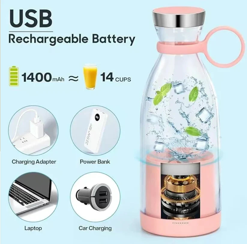 Portable Rechargeable Blender for Smoothies & Shakes