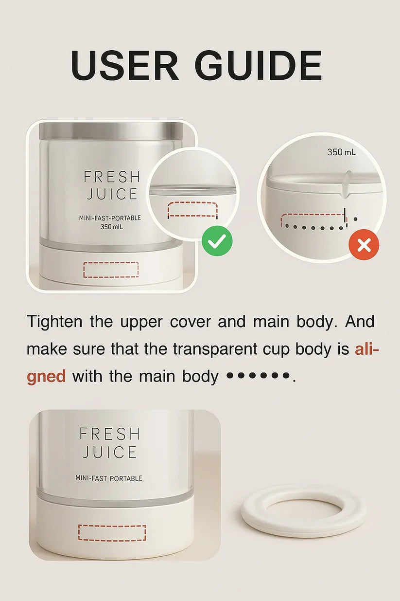 Portable Rechargeable Blender for Smoothies & Shakes